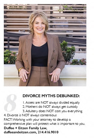 Lisa Duffee Fivorce Myths Debunked- as seen in Modern Luxury Magazine